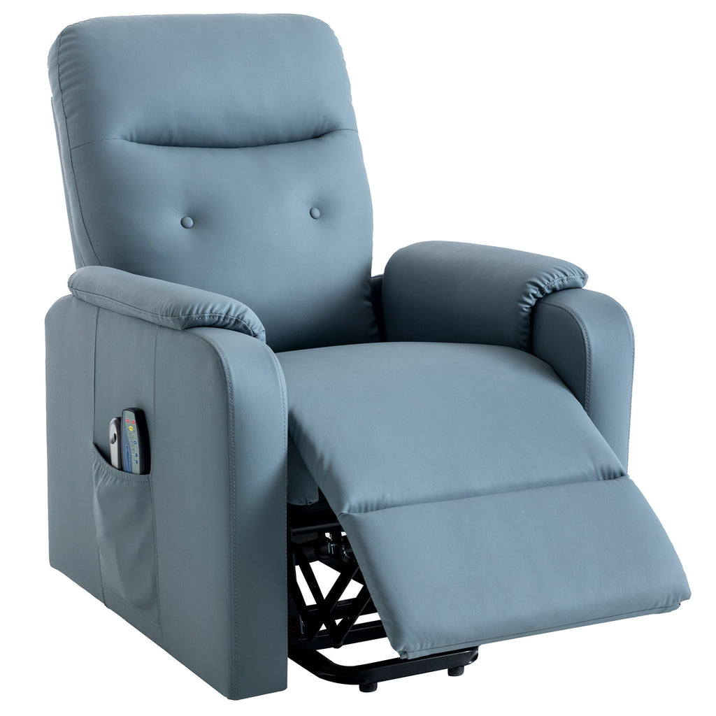 Massage Recliner Chair With Side Pocket, Adjustable Massage and Heating Function