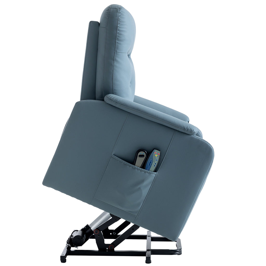 Massage Recliner Chair With Side Pocket, Adjustable Massage and Heating Function