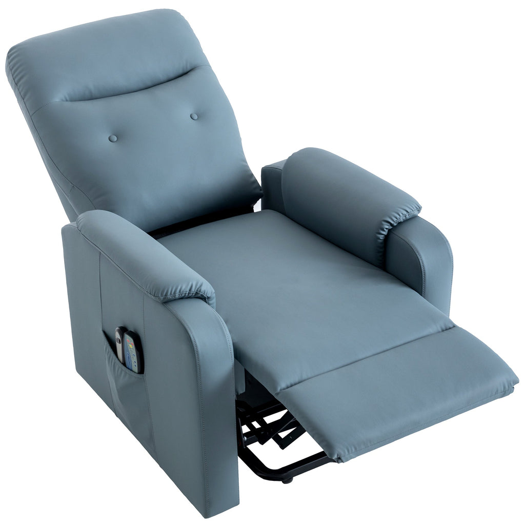 Massage Recliner Chair With Side Pocket, Adjustable Massage and Heating Function