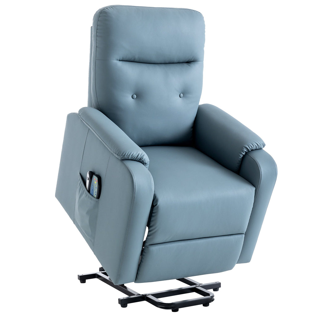 Massage Recliner Chair With Side Pocket, Adjustable Massage and Heating Function