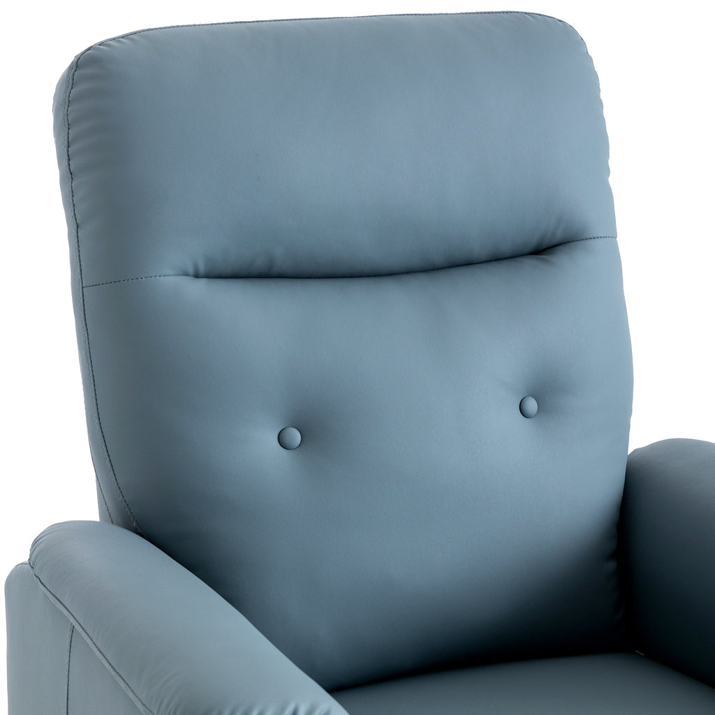 Massage Recliner Chair With Side Pocket, Adjustable Massage and Heating Function