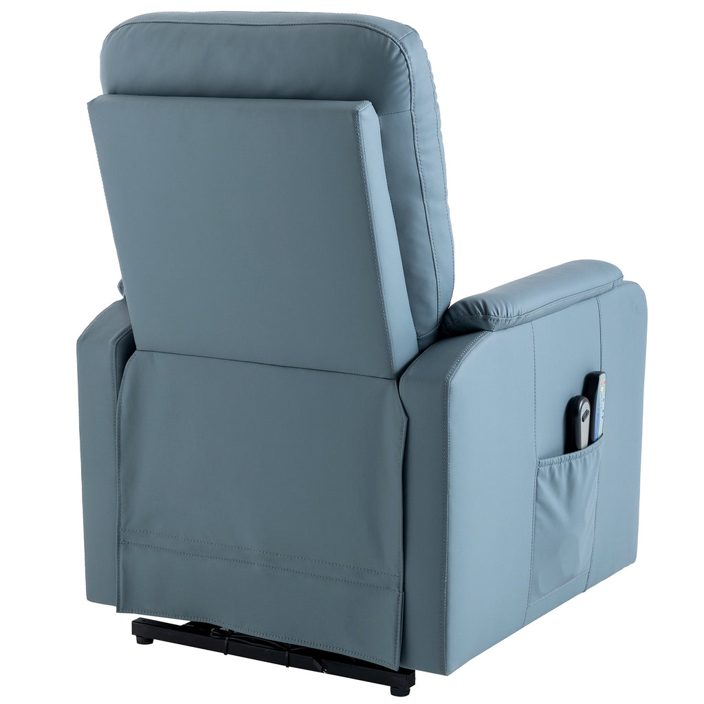 Massage Recliner Chair With Side Pocket, Adjustable Massage and Heating Function