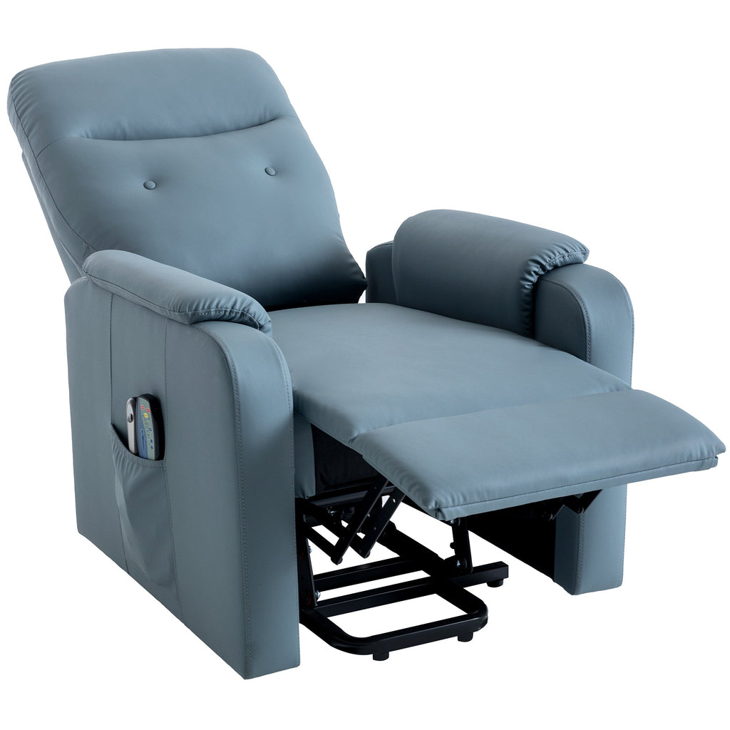 Massage Recliner Chair With Side Pocket, Adjustable Massage and Heating Function