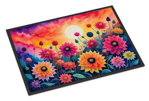 Dahlias in Color Doormat