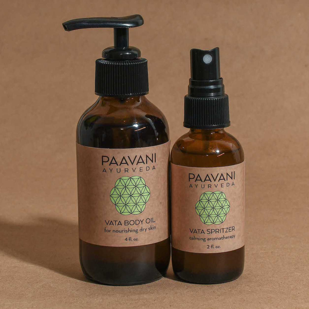 Ayurvedic Aromatherapy Spritzer and Body Oil Set