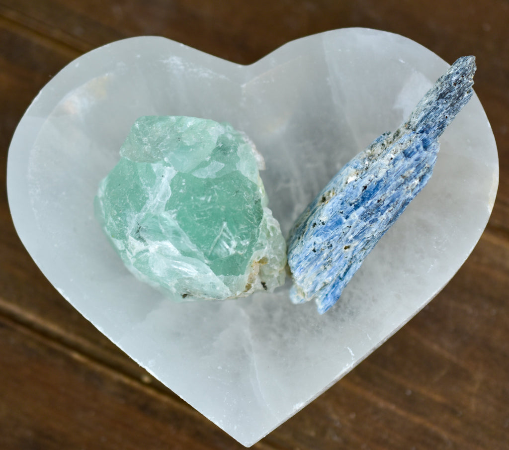 NEW Selenite Heart Bowls perfect for Jewelry or Small Trinkets