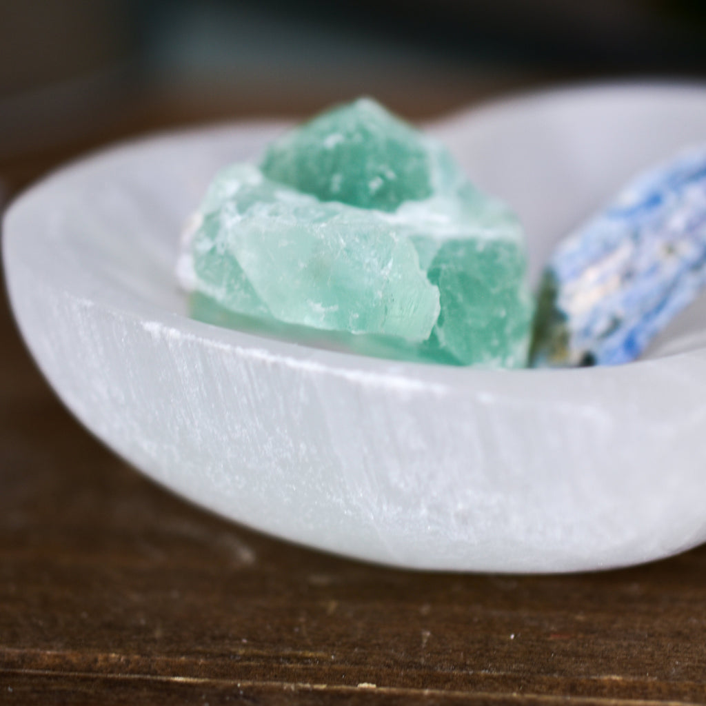 NEW Selenite Heart Bowls perfect for Jewelry or Small Trinkets