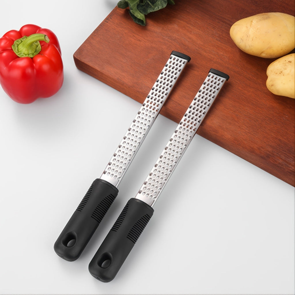 1pc Stainless Steel Lemon Zester & Cheese Grater; Fruit Scraper Planer