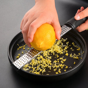 1pc Stainless Steel Lemon Zester & Cheese Grater; Fruit Scraper Planer