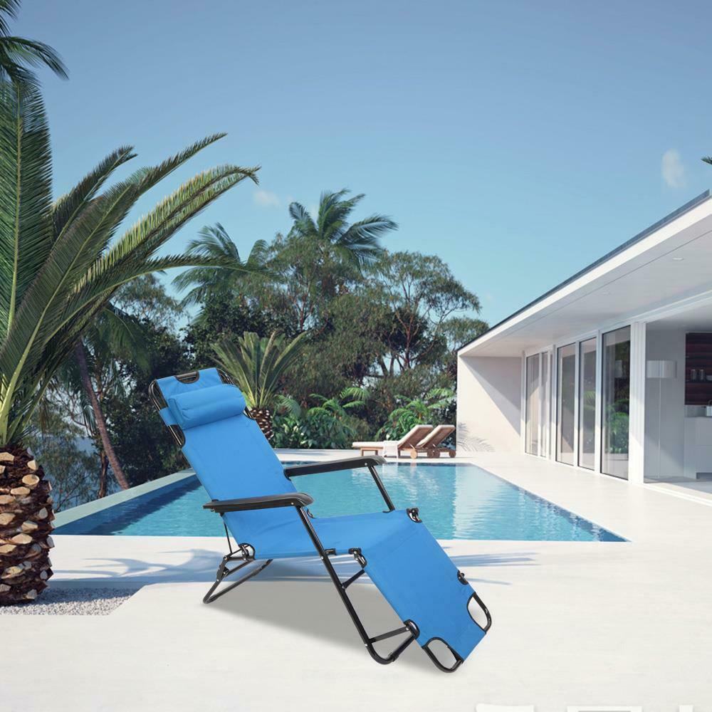 Folding Reclining Chairs, Portable Zero Gravity Chair, Outdoor Lounge Chair