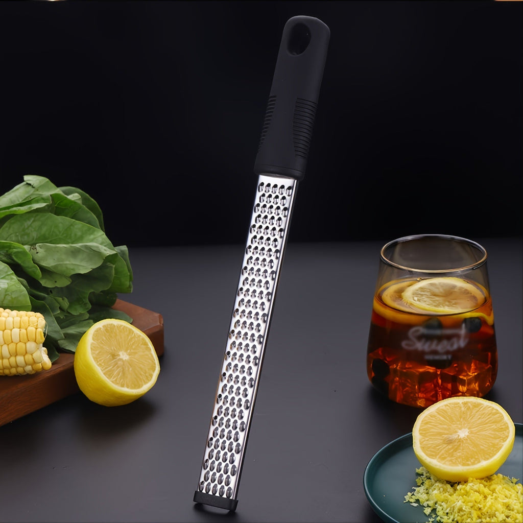 1pc Stainless Steel Lemon Zester & Cheese Grater; Fruit Scraper Planer