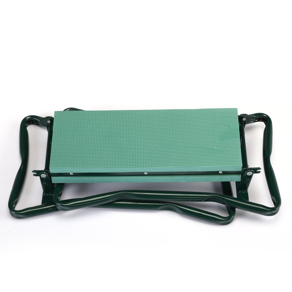 Outdoor 2-In-1 Garden Stool and Kneeler, Bench, With Tool Bags