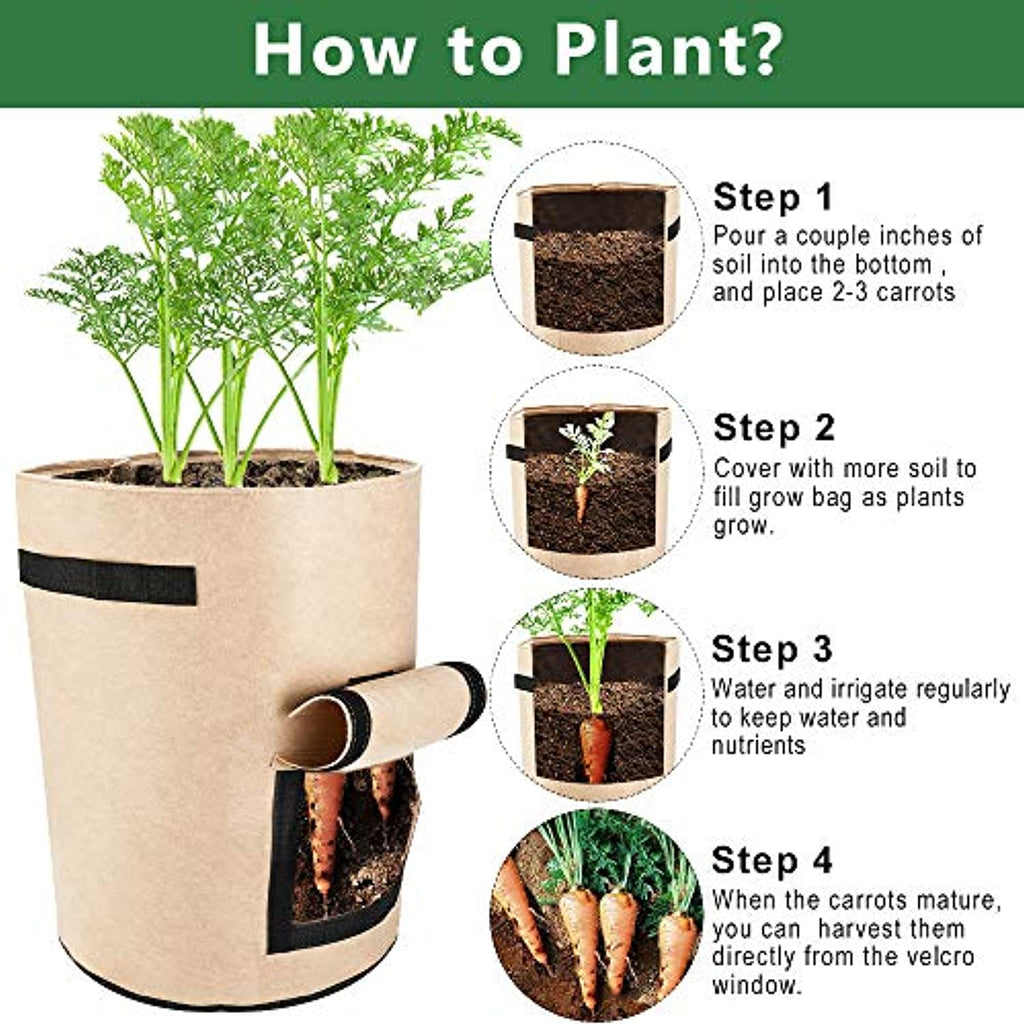 Potato Grow Bags, Planter Bag 7 Gallon, Garden Bags for Vegetable