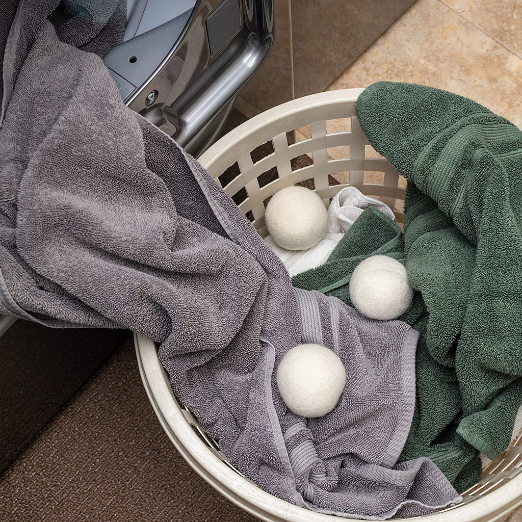 Zero-waste Laundry Set Wool Dryer Balls, Essential Oils & Laundry Bags 